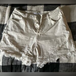 White Judy Blue Shorts